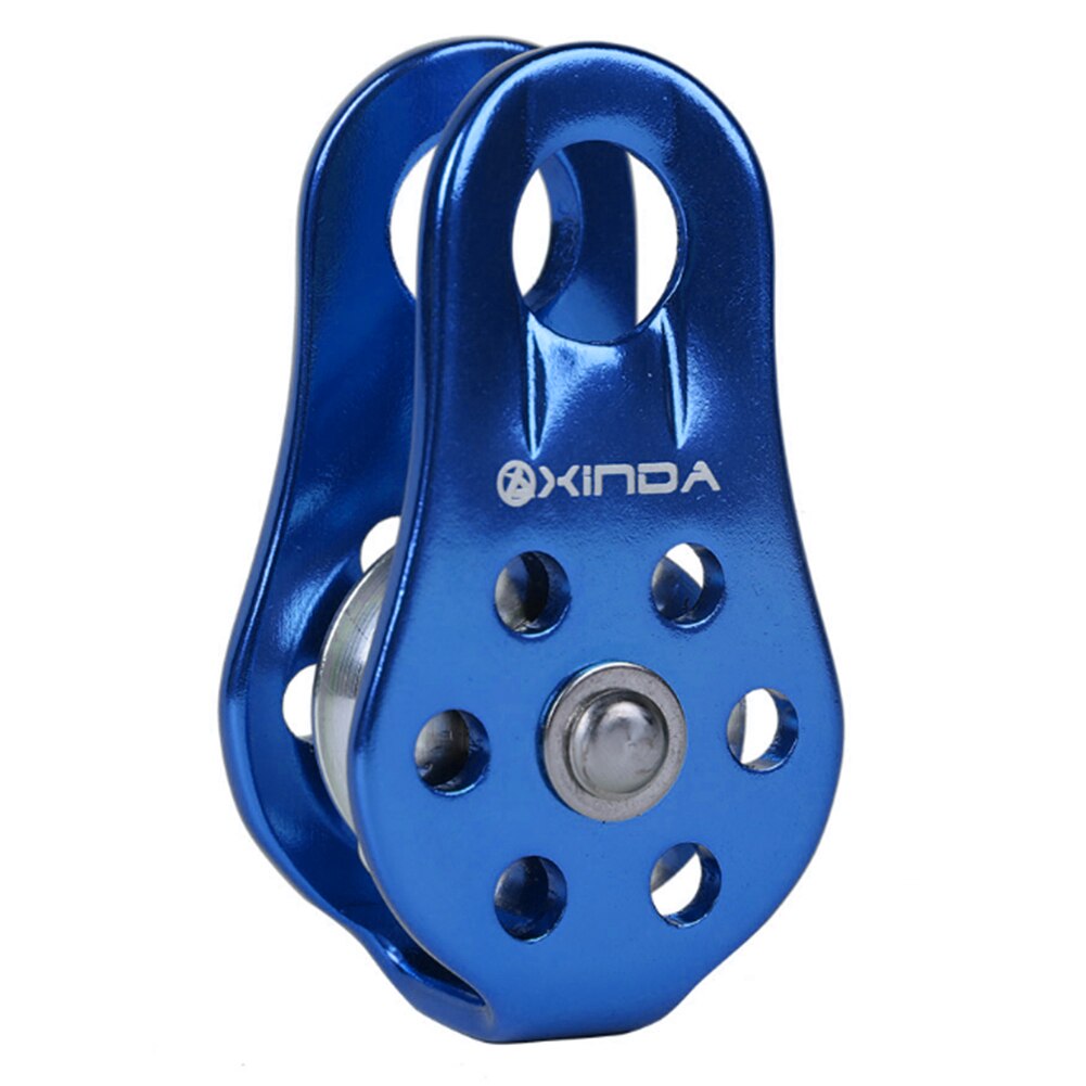 20kn Rock Climbing Pulley Outdoor Survival Mountaineering Hiking Lifting Rope Belt Lifting Sling Accessories: Blue