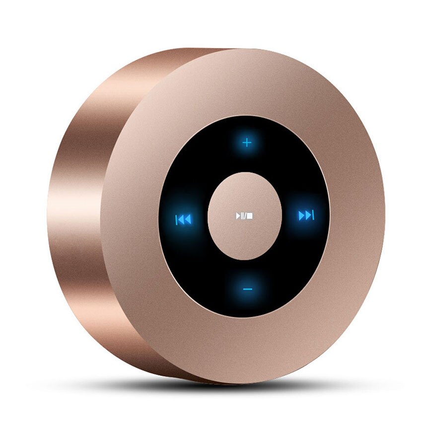 Aimitek A8 Portable Bluetooth Speaker Draadloze Touch Screen Stereo Handsfree Subwoofer MP3 Speler Met Mic Tf Card Slot Aux-in: Champagne Gold