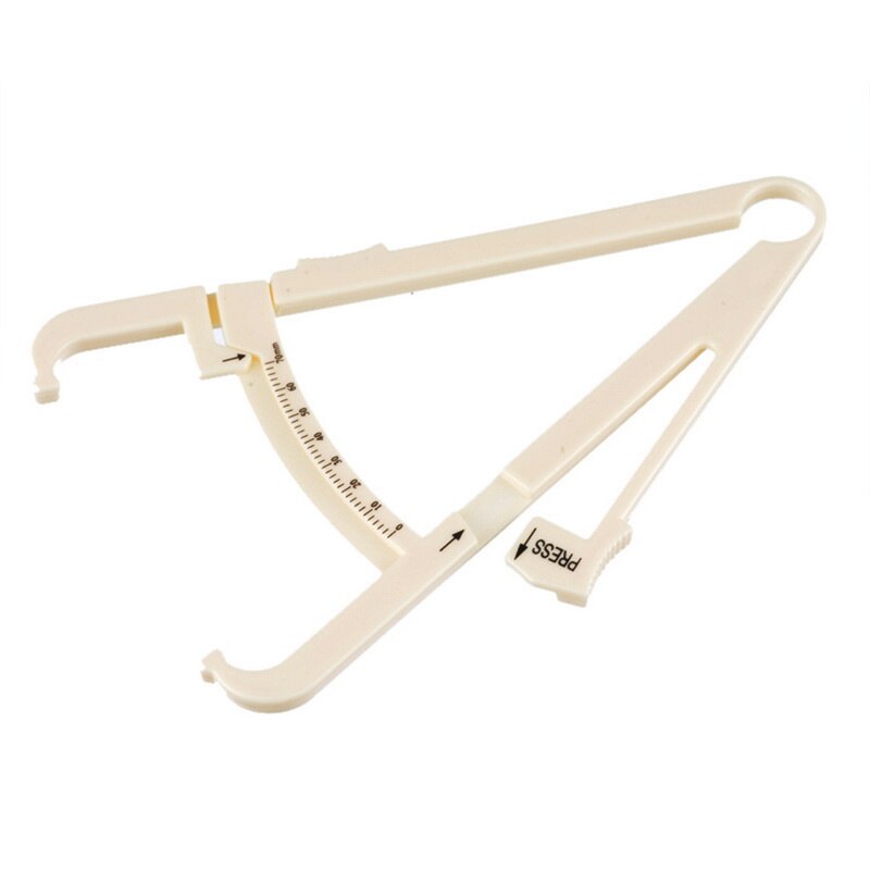 Analisador de gordura corporal 1 peça, ferramenta de medição da pele, taxa de medida, mantem a saúde, testador de gordura corporal paquímetro para caliper: Beige