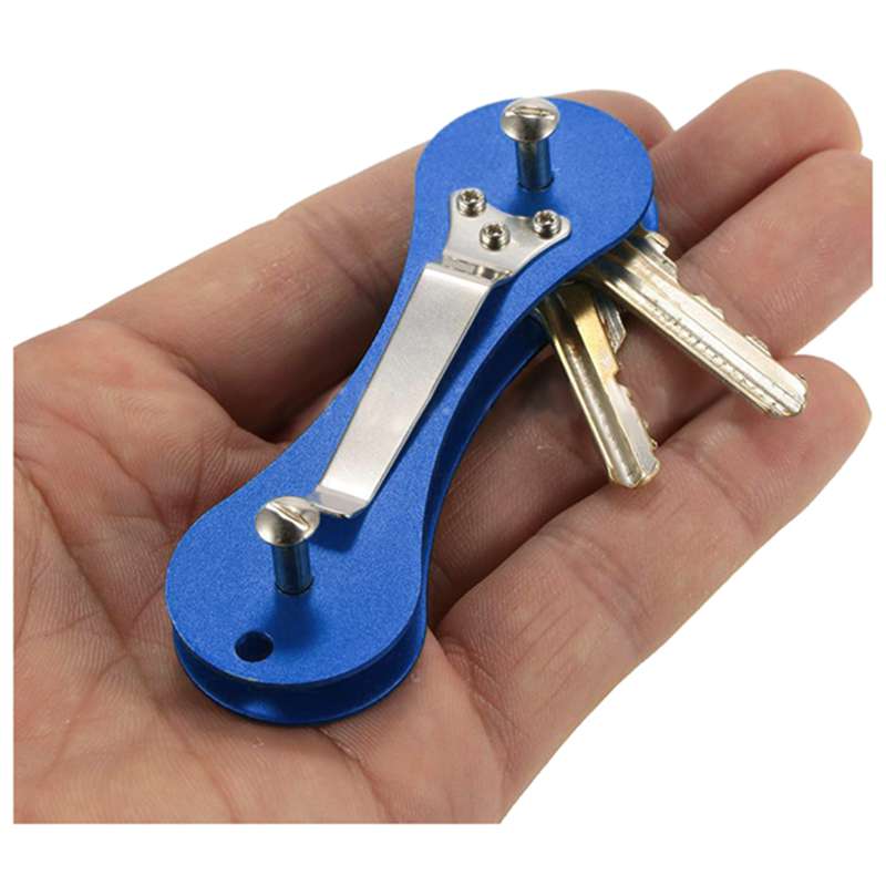 Aluminium slimme sleutelhouder organizer clip map sleutelhanger zak gereedschap