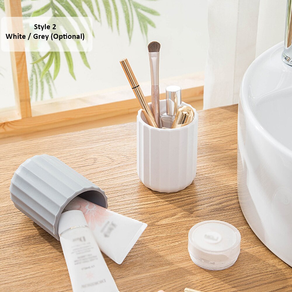 Desk Storage Organizer Silicone Multi-functional Pen Holder Storage Box Desktop Organizer for Office School Stationery Supplies