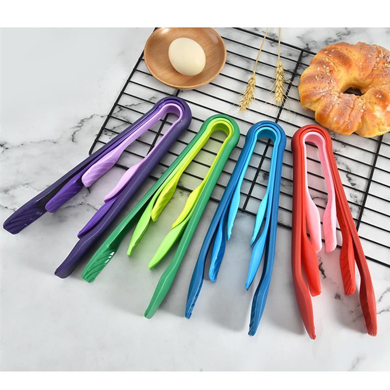 3 Pz/impostato cibo grado Plastica per Alimenti Pinze impostato Antiscivolo Resistente Al Calore Servire Pinze Pinze Da Cucina barbecue Strumenti accessori