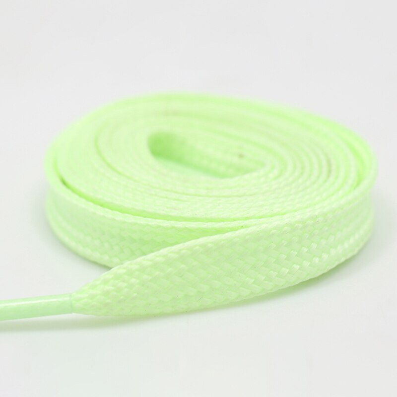 Kolor fluorescencyjne sznurowadła holograficzne odblaskowe sznurowadła dwustronne odblaskowe płaskie sznurowadła trampki sznurowadła: zielony / 140 CM