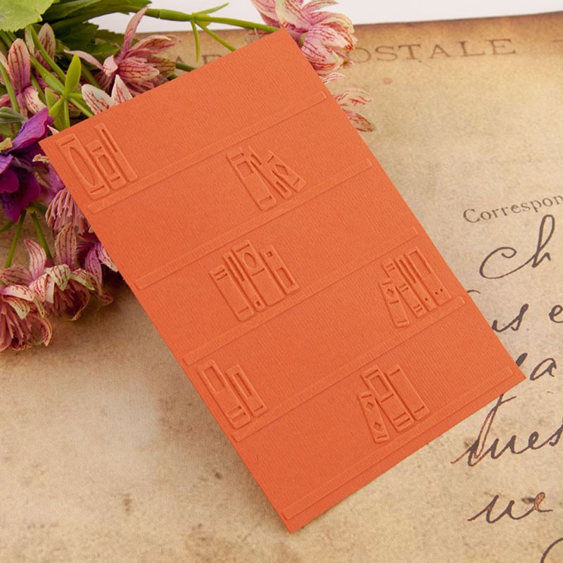 Books Plastic Embossing Folder Template DIY Scrapbook Photo Album Card Making R7RC