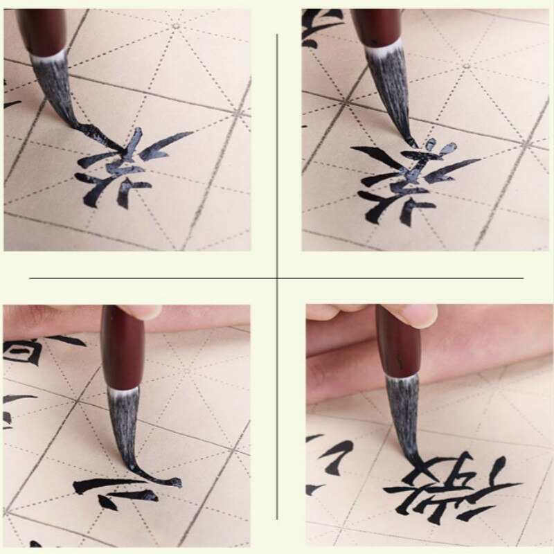 3pcs/set Brush Pen Caligrafia Chinese Huzhou Calligraphy Brush Pen Chinese Painting Writing Brush for Beginner Tinta China