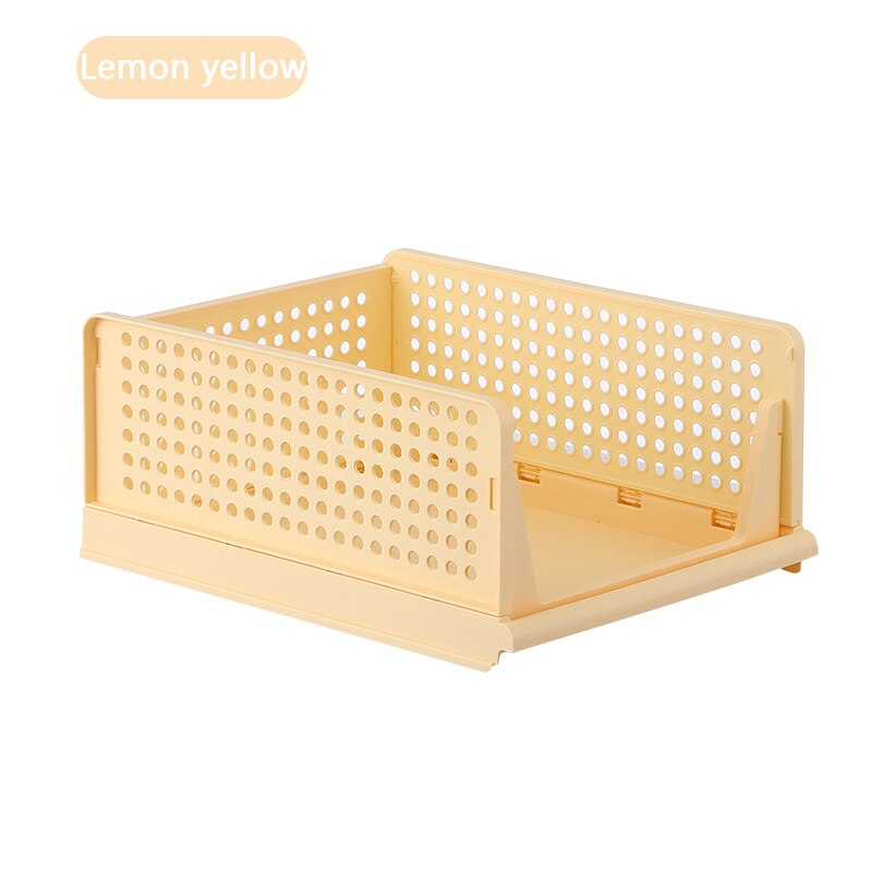 Detachable Clothes Organizer Wardrobe Partition Board Rack Drawer Clothes Storage Box Bedroom Multi-Layer Stackable Storage Rack