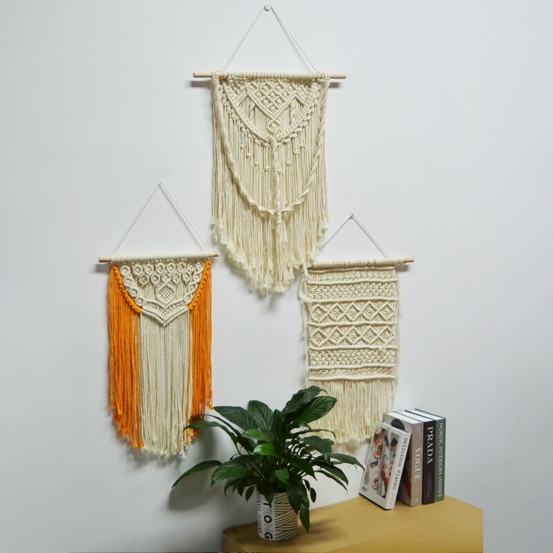 Macrame Wall Hanging Tapestry Wall Decor Boho Chic Bohemian Woven Home Decoration Boho Decoration Bedroom Decor