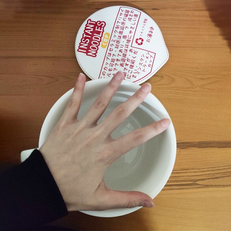 Instant Noodle Kom Keramische Kommen Met Deksel Creatieve Havermout Cups Met Handvat Japanse Ramen Noodle Kom Keuken Accessoires