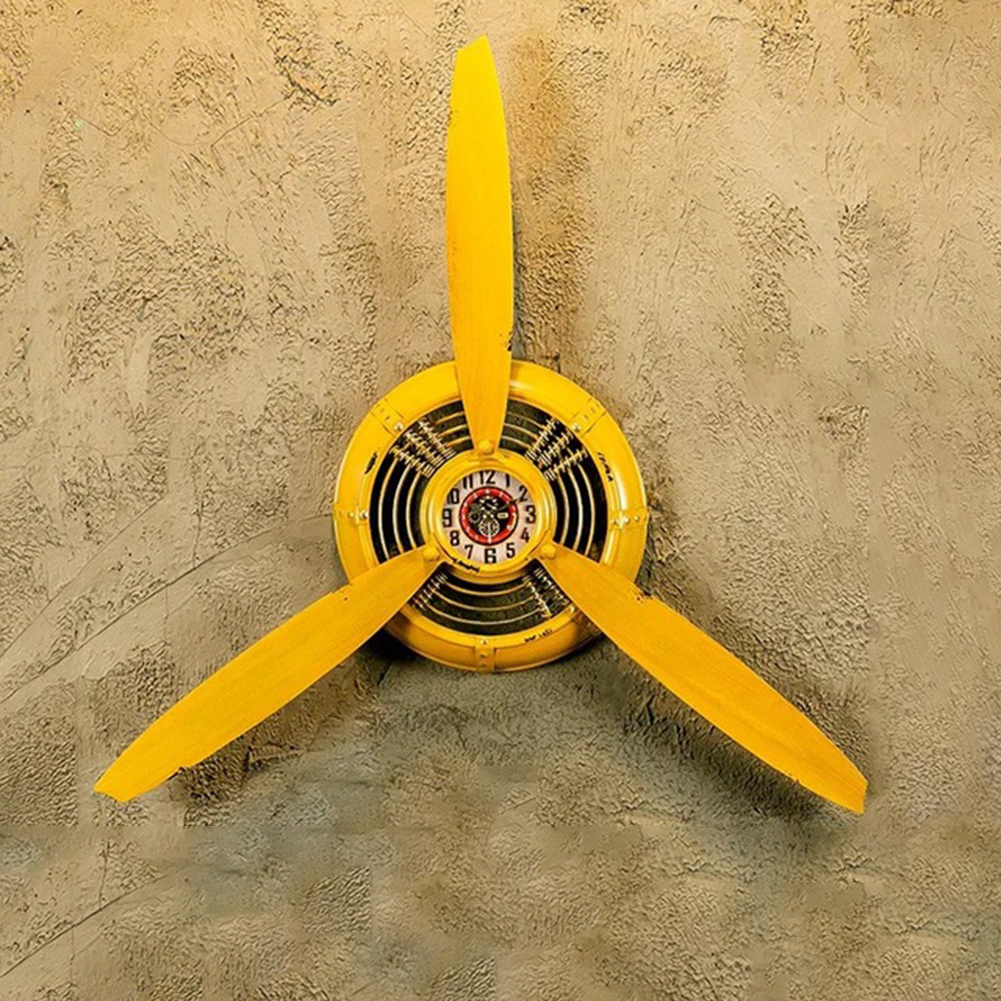 Flugzeug Dekorative Metall Propeller retro Schmiedeeisen Wanduhr Propeller Zauberstab Dekoration Zauberstab Hängen Uhr Propeller