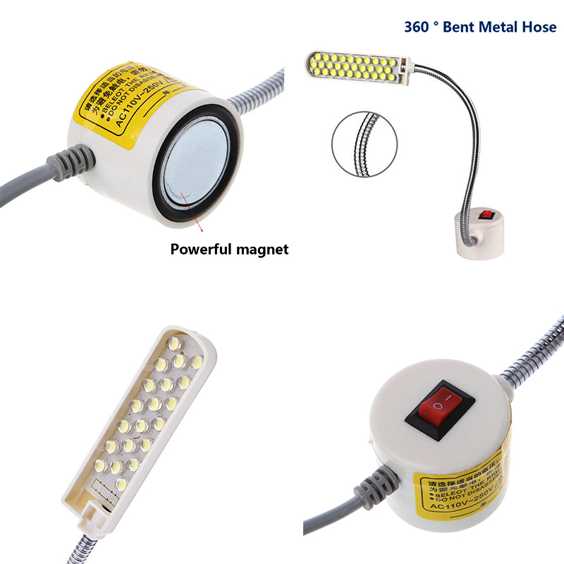 30 Led Industrial iluminación máquina de coser luces Led de trabajo Flexible magnética de luz para taladro de La lampara maquina coser bombilla maquina de coser lampara alfa luz para luz maquina coser lampara led para