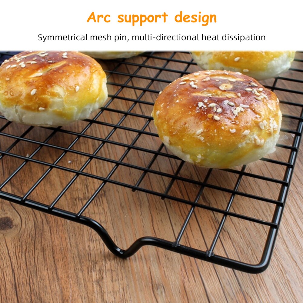 Stainless Steel Wire Grid Cooling Tray Cake Food Rack Oven Kitchen Bread Barbecue Cookie Holder Shelf