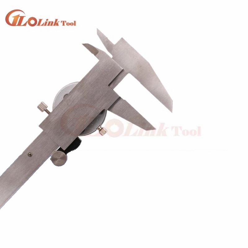 double needle 150mm 0.02mm 0.001&quot; stainless steel dial vernier caliper dial gauge plastic dial caliper meas