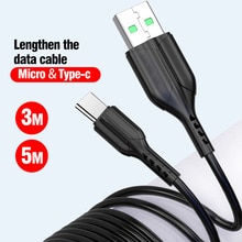 ANKNDO 3m 5m Long Type C Cable Micro USB Phone Charger Cable USB C Fast Charge Extend Cord Sync Data for samsung xiaomi redmi