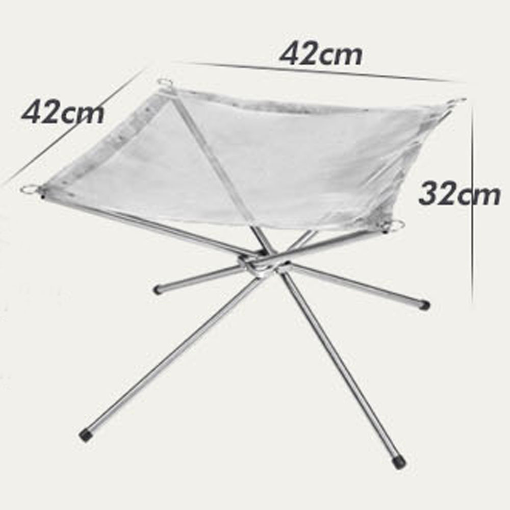 outdoor stove burning fire low weight 960g portable folding wood stove outdoor heating furnace stainless steel