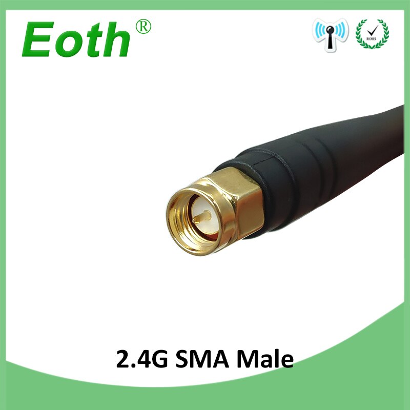 2pcs 2.4GHz Antenna WIFI SMA Male connector 3dbi Aerial 2.4 ghz antena wi fi 2.4G antenne for Wireless wi-fi Router antenas