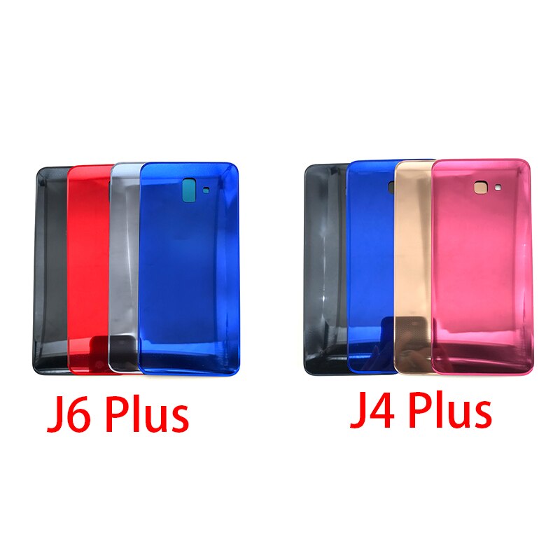 Achterkant van glas voor de samsung galaxy  j4 j6 plus  j415 j610 j610f batterijklepbehuizing batterij achterkant