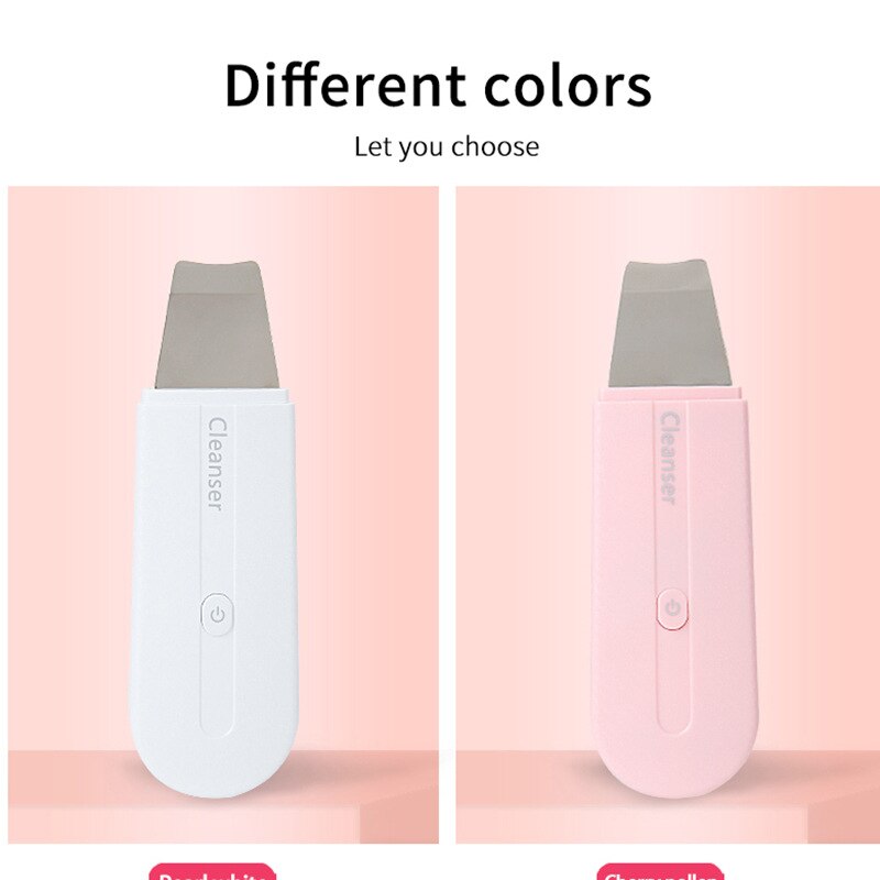 Ultrasonic Skin Scrubber/Facial Skin Spatula/Blackhead Remover Tools Pore Cleaner Scrubber Spatula, Comedones Deep Cleansing