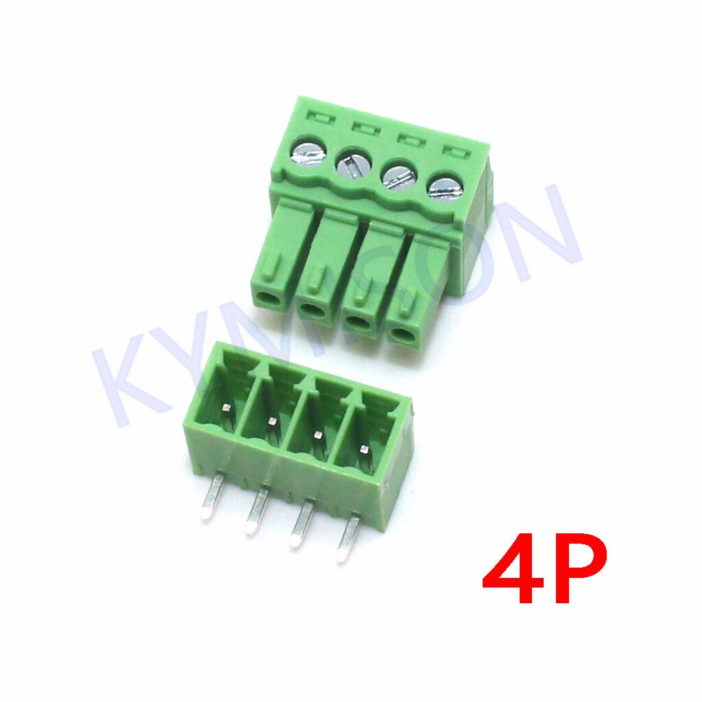 10sets KF2EDG 3.81MM PCB Pluggable Terminal Block Connector 2P3P4P5P6P7P8P9P10P Straight needle Pin KF15EDG-3.81 Green Terminal