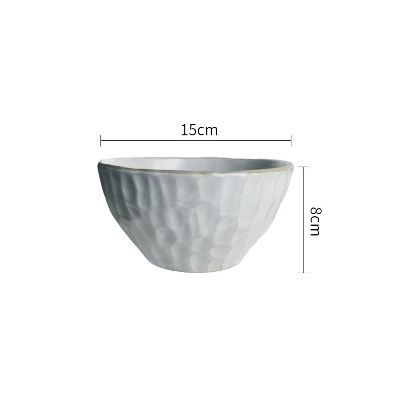 Vajilla de cocina de cerámica de estilo nórdico, taza de desayuno, plato de porcelana para salsa, plato de cena, taza de café, tazón de arroz, tazón de postre y ensalada: C