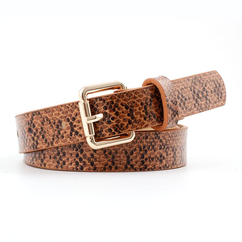 105X2.3Cm Vrouwelijke Pu Leer Snake Taille Riem Vrouwen Riemen Voor Vrouwen jurk Cinto Feminino: N150-Camel-105cm