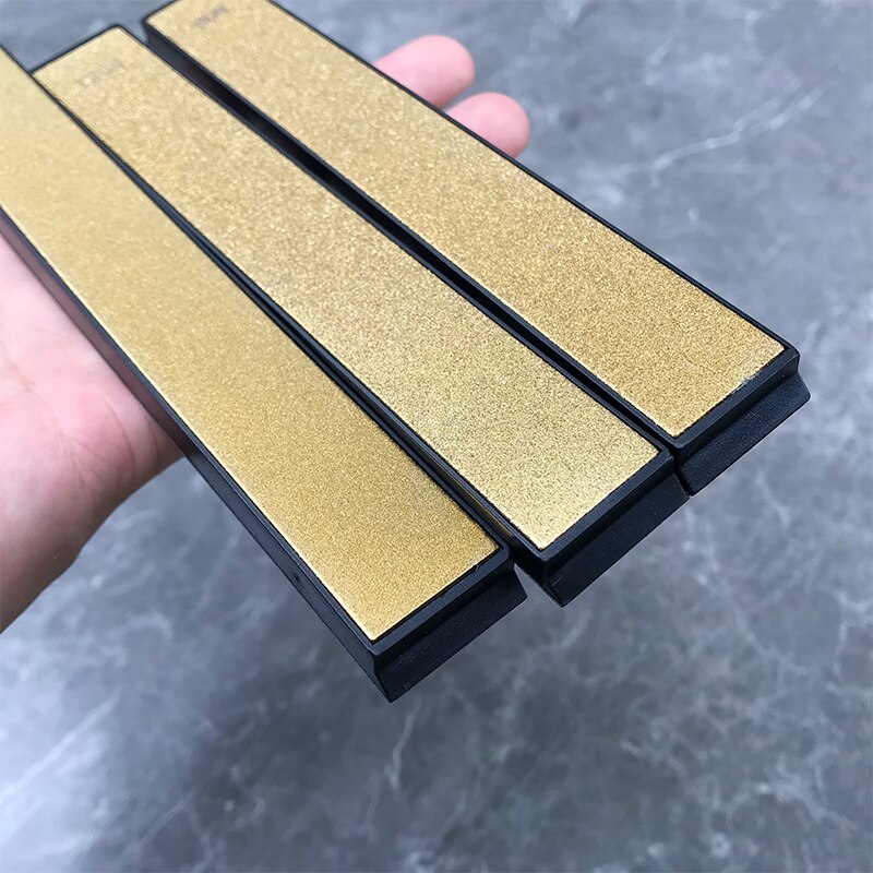 [ Golden ] Diamondnal Knife Sharpener Replacement Fixed Angle Sharpening Stone System Grinding Bar Diamond Whetstone Oil Stone