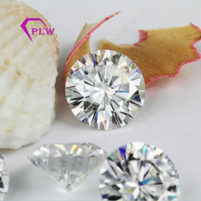 Factory price loose gemstones Moissanite GH white color 0.5 carat 5.0mm round brilliant cut clarity VVS for ring bracelet