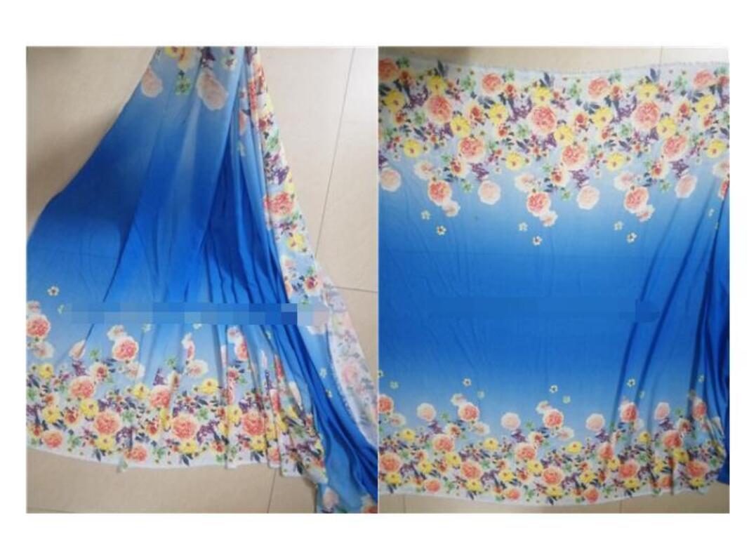 Chiffon fabric Spring and summer printed dress fabric: 5