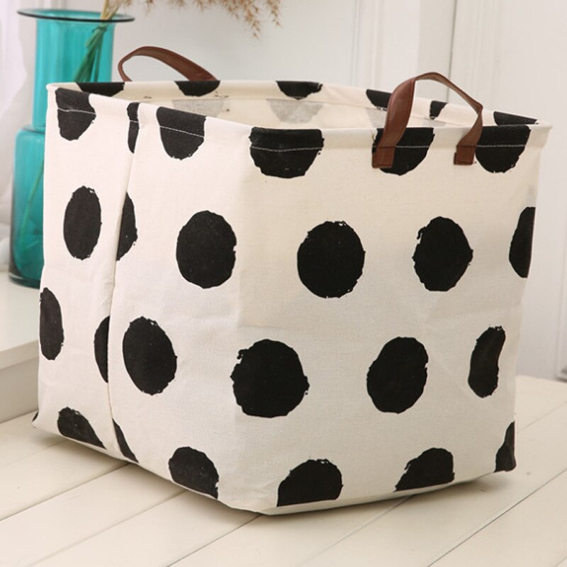 Cube boîte de rangement toile tissu panier de rangement jouet organisateur avec poignées panier pour maison bureau vêtements jouet étagère panier: Color 7