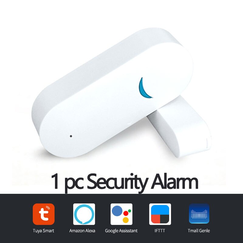 Home Smart Door Alarm/Tuya WiFi Window Door Sensor Door Open Closed Detectors WiFi App Notification Alert Security Alarm System: 1pc
