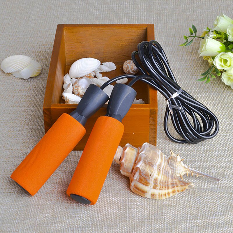 Portable Rope Skipping Fitness Jump Ropes Adjustable Rope Fitness Ball Bearing Jumping Rope Jump Skip Home Fitness Gym Fitness: orange