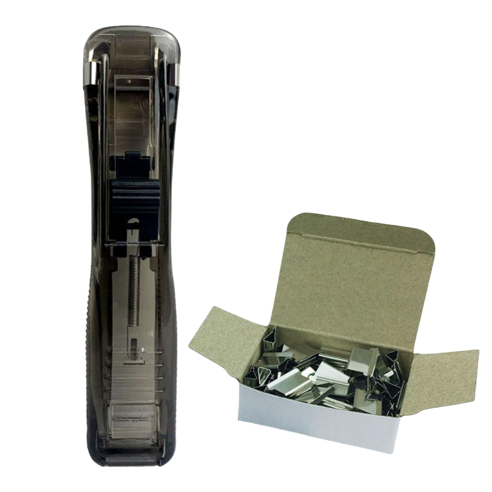 Students Mini Push Stapler Set Reduced Effort for College Students , Rounded Corners Prevent Scratches Simple Operation Durable