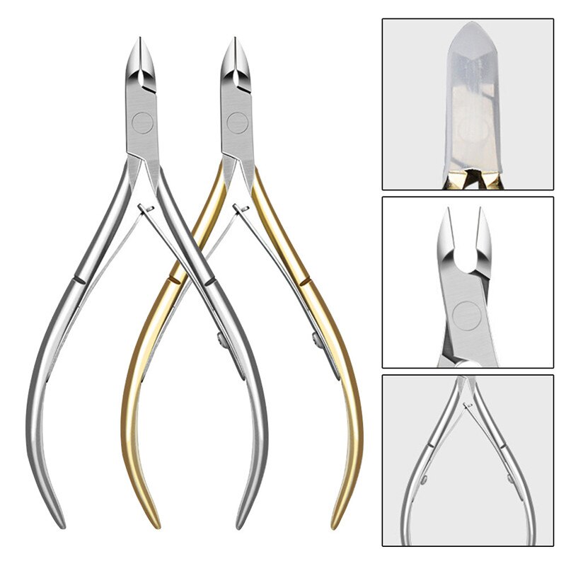 Stainless Steel Toe Nail Nipper Cutter Clipper Ingrown Pedicure Cuticle Scissor