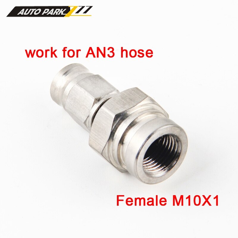 car motorcycle Motor Bike hydraulic PTFE brake hose stainless steel swivel banjo fitting turbo oil line Fitting AN3: M10X1