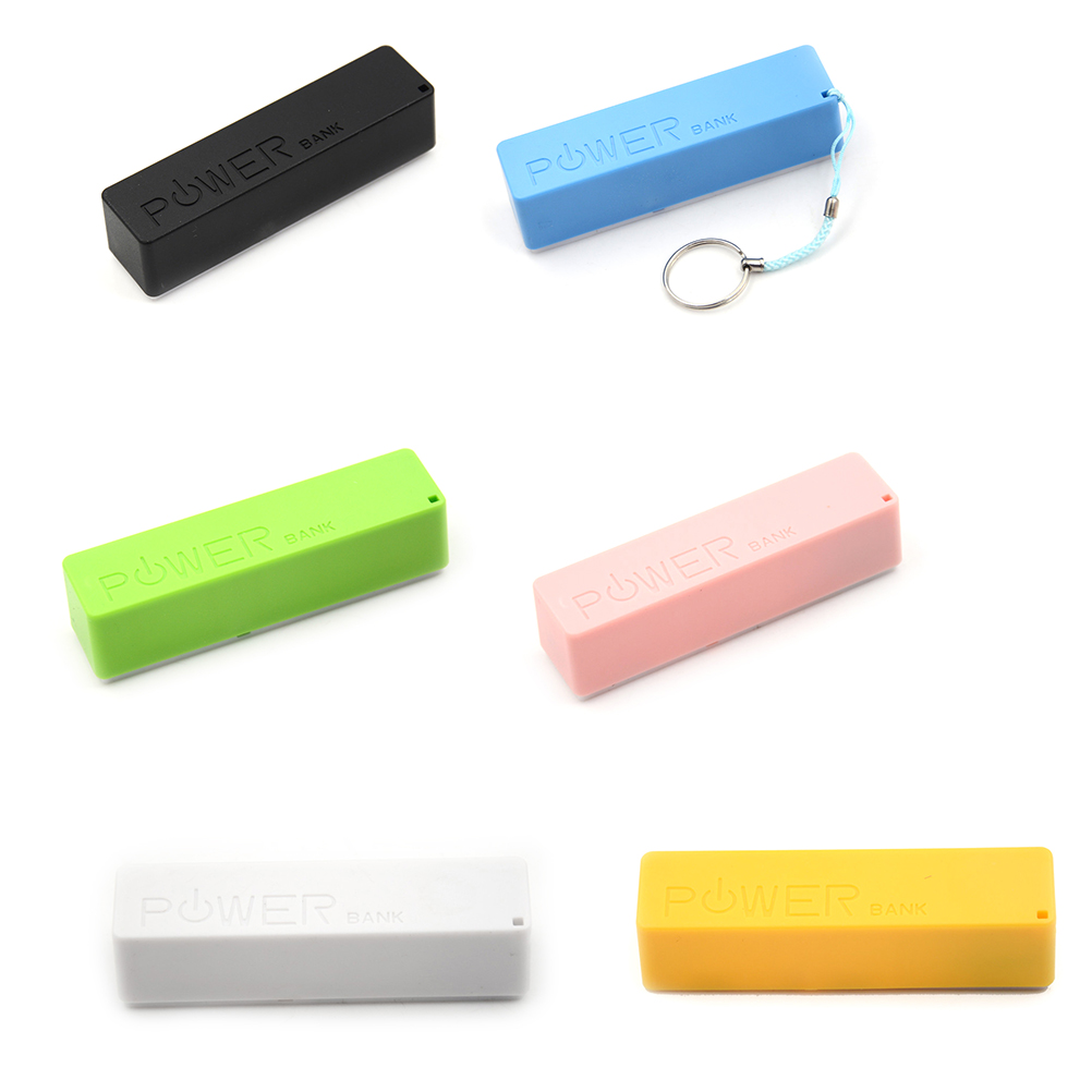 Power Bank 18650 External Backup Battery Charger With Key Chain USB Charging Mobile Phones for Cell Phone Portable