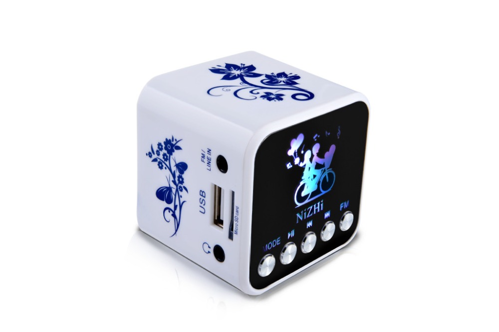 REDAMIGO TT032A Mini FM radio speakers support SD card/Alarm,Portable Speakers Mini radio MP3 Players RADT032A