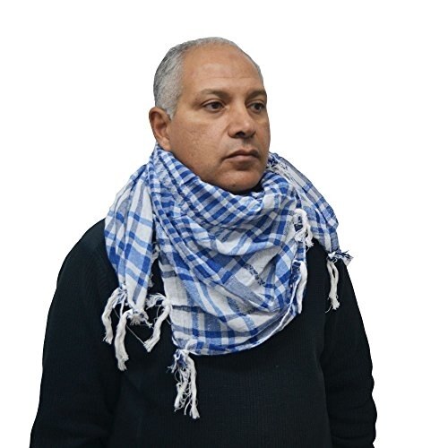 Pañuelo palestino, kofeya, kefya de algodón de 100x100 cm.