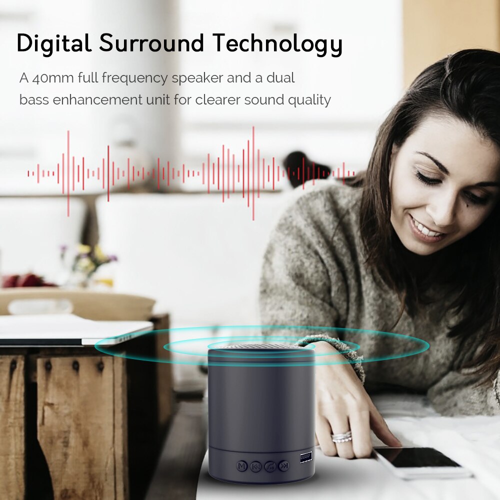 portable Bluetooth Speakers Wireless Mini small sound box TF card for Column Bass Outdoor Speaker box subwoofer ribbon tweeter