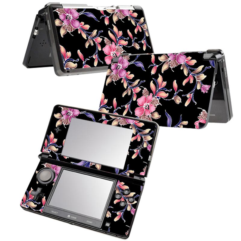 Flower For Nin tend 3DS console sticker For Nintend 3ds Skin Sticker 3ds Game Console Vinyl Sticker for 3ds protect skin: TN-3DS-0108