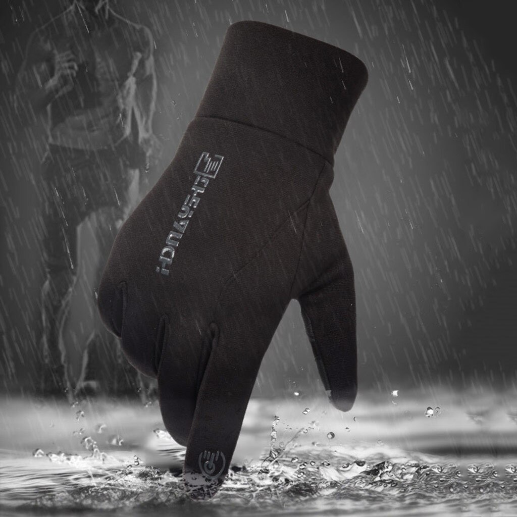 1Pair Skiing Gloves Unisex Thermal Outdoor Sports Waterproof Windproof Screen Induction Glove Cycling fishing Gloves#40