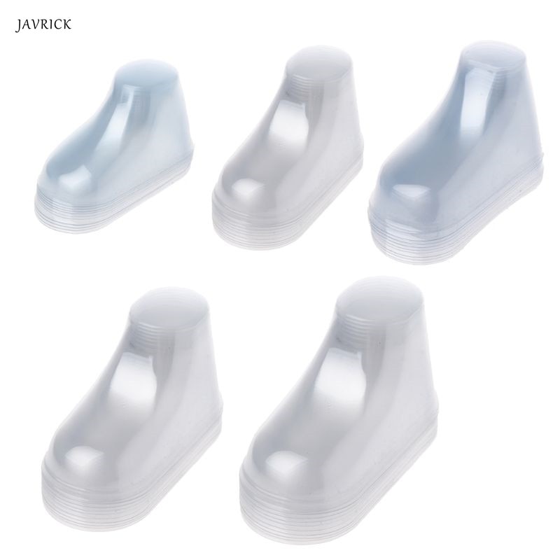 10Pcs Clear Plastic Baby Voeten Display Babyslofjes Schoenen Sokken Showcase Voeten Display Half Laarzen Schoenen Transparante Pvc