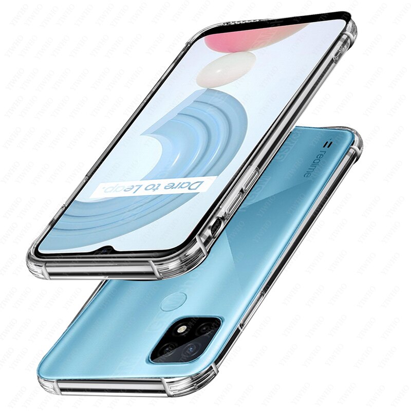 Funda de silicona suave transparente para móvil, carcasa trasera de TPU para OPPO Realme C21 Realmi C 21 21C, Realme 8 7 6 Pro 7i Global: realme C21