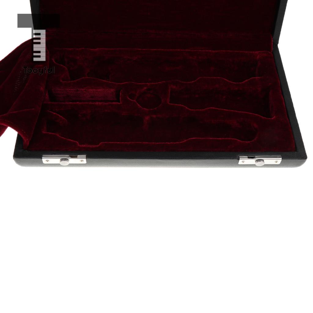 Tooyful draagbare zwarte hobo-draagtas en schoudertas met houten koffer voor houtblaasinstrument accessoire