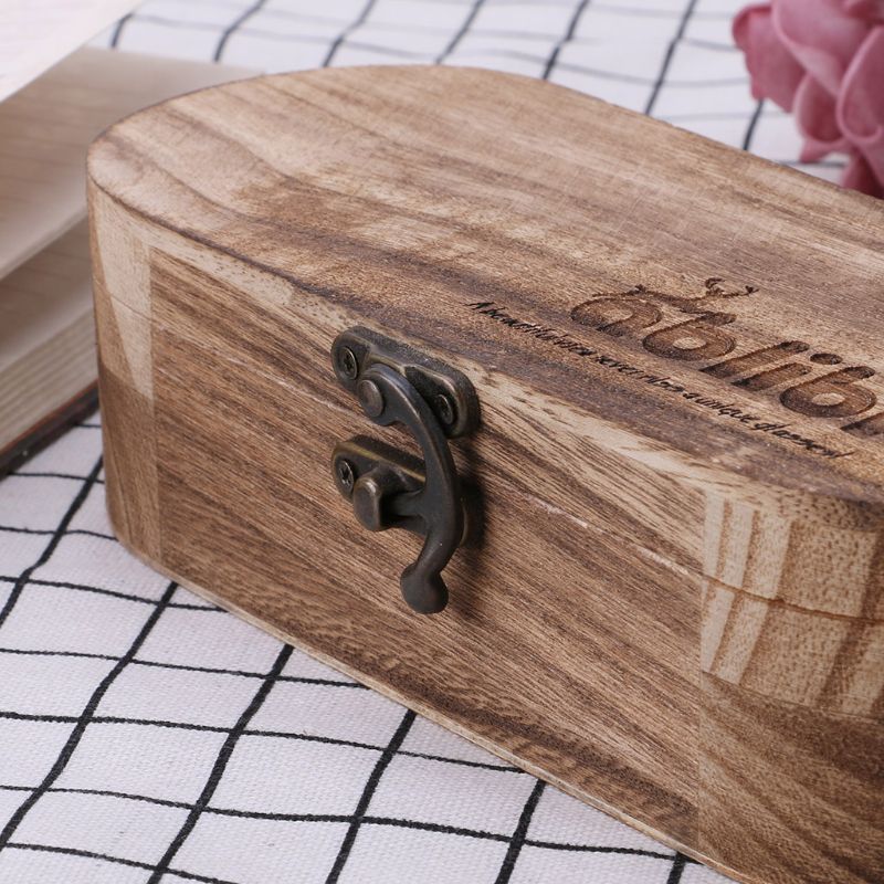 Leesbrillen doos zonnebril natuurlijk hout opvouwbaar handgemaakt opbergdoos harde beschermende vintage verpakking bril