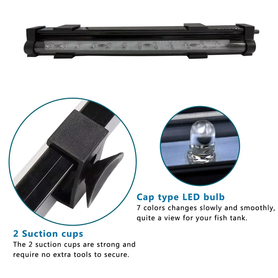 Aquarium LED Kleurrijk Licht Aquarium Dompelpompen Verlichting Waterdichte Bubble Lights voor Aquariums Aquarium Verlichtingsbenodigdheden