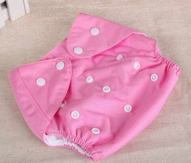 8pc/Lot Baby Adjustable Diapers/Children Cloth Diaper/Reusable Nappies/Training Pants/Washable/Free Sizebtrx0009: pink