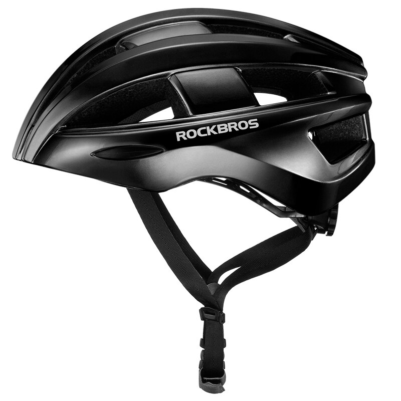 Rockbros Fietsen Helm Mtb Road Usb Opladen Achterlicht Helm Verstelbare Hoofddeksels Veiligheid Fietshelm Integraal Gegoten Helm: ZK-013BK