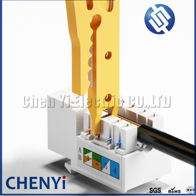 Mini Wire Stripper Kabel Cutter Draagbare Roterende Punch Down Netwerk Utp Crimper Tangen Krimptang Mes Pocket Multitool