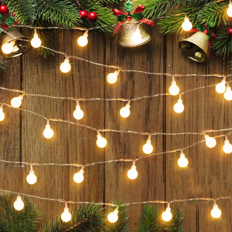 Thrisdar 100M 800 LED Globe Ball Fairy String Light Garland Outdoor Kerstboom Thuis Bruiloft Festoen Ball String licht