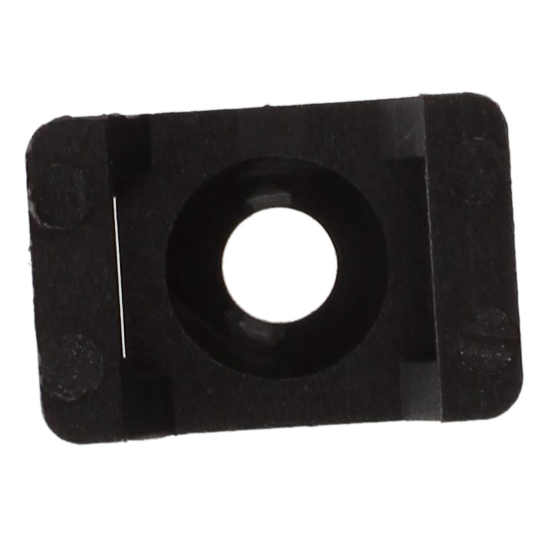 Black 9mm Cable Tie Mount Saddle Type Plastic Wire Bundle Holder 100Pcs