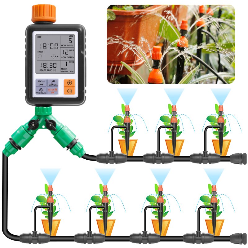 Minuterie D'arrosage électronique Automatique Multifonction à Deux